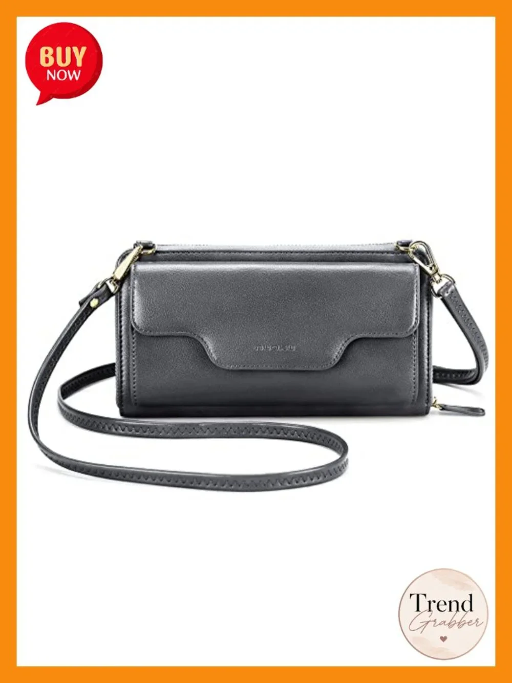 RFID Blocking Wristlet Wallet, Crossbody Clutch with Phone Pocket